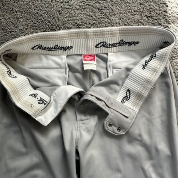 Gray Rawlings Baseball Pants - Men's Size Large - Full Length - EUC - Picture 5 of 11